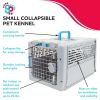 Small 19" Collapsible Plastic Pet Kennel, Pet Carrier, Dog, Cat, Small Animal