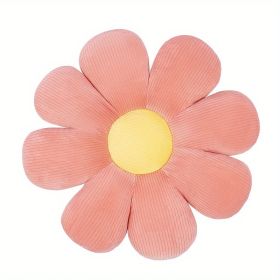 Flower Cushion Office Cushion Plush Toy Cushion (Color: Pink, size: 15.7in)