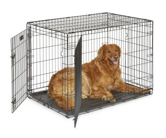 MidWest Homes For Pets Double Door iCrate Metal Dog Crate (Color: singledoor, size: 30")