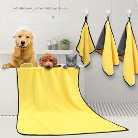 Dog Towels For Drying Dogs Drying Towel Dog Bath Towel, Quick-drying Pet Dog And Cat Towels Soft Fiber Towels Robe Super Absorbent Quick Drying Soft M (size: 70*140CM)