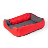 Pet Sleeping Bag (LG/Red) with Zippered Cover for Travel, Camping, Backpacking, Hiking | Good for Small and Large Pets | Use as Pet Beds, Pet Mats or