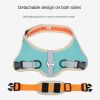 dog Harnesses and dog leash set; Suede Pet Chest Strap Saddle Vest Style Dog Chest Back Reflective Dog Strap Dog Rope Wholesale